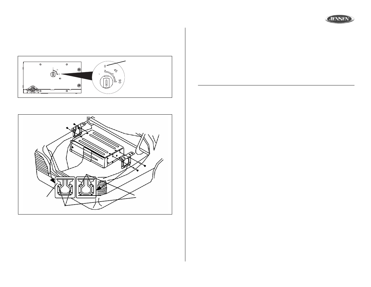 Ch1002, Installation (continued), Installation (continúa) | Installation (continué) | Jensen CH1002 User Manual | Page 11 / 17