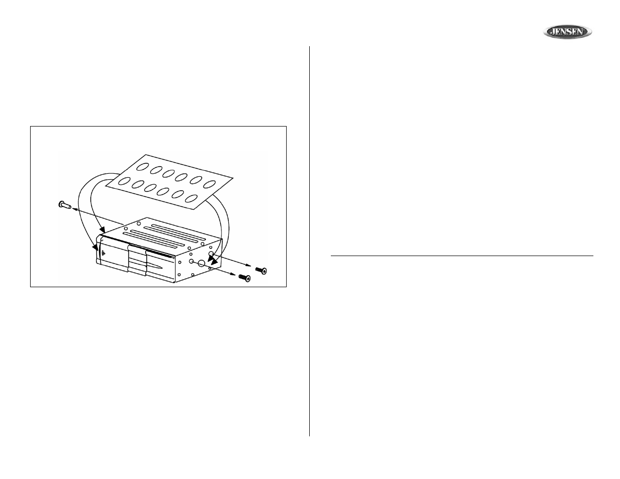 Ch1002, Preparation (continued), Precautions | Preparación (continúa), Precauciones, Préparation (continué), Précautions | Jensen CH1002 User Manual | Page 3 / 17