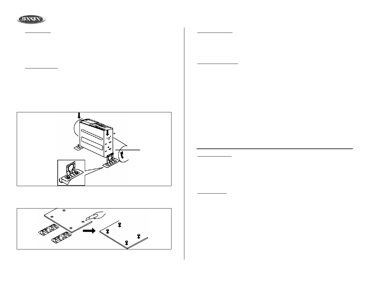 Ch1002 | Jensen CH1002 User Manual | Page 8 / 17