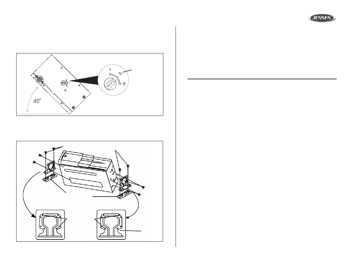 Ch1002, Installation (continued), Installation (continúa) | Installation (continué) | Jensen CH1002 User Manual | Page 9 / 17
