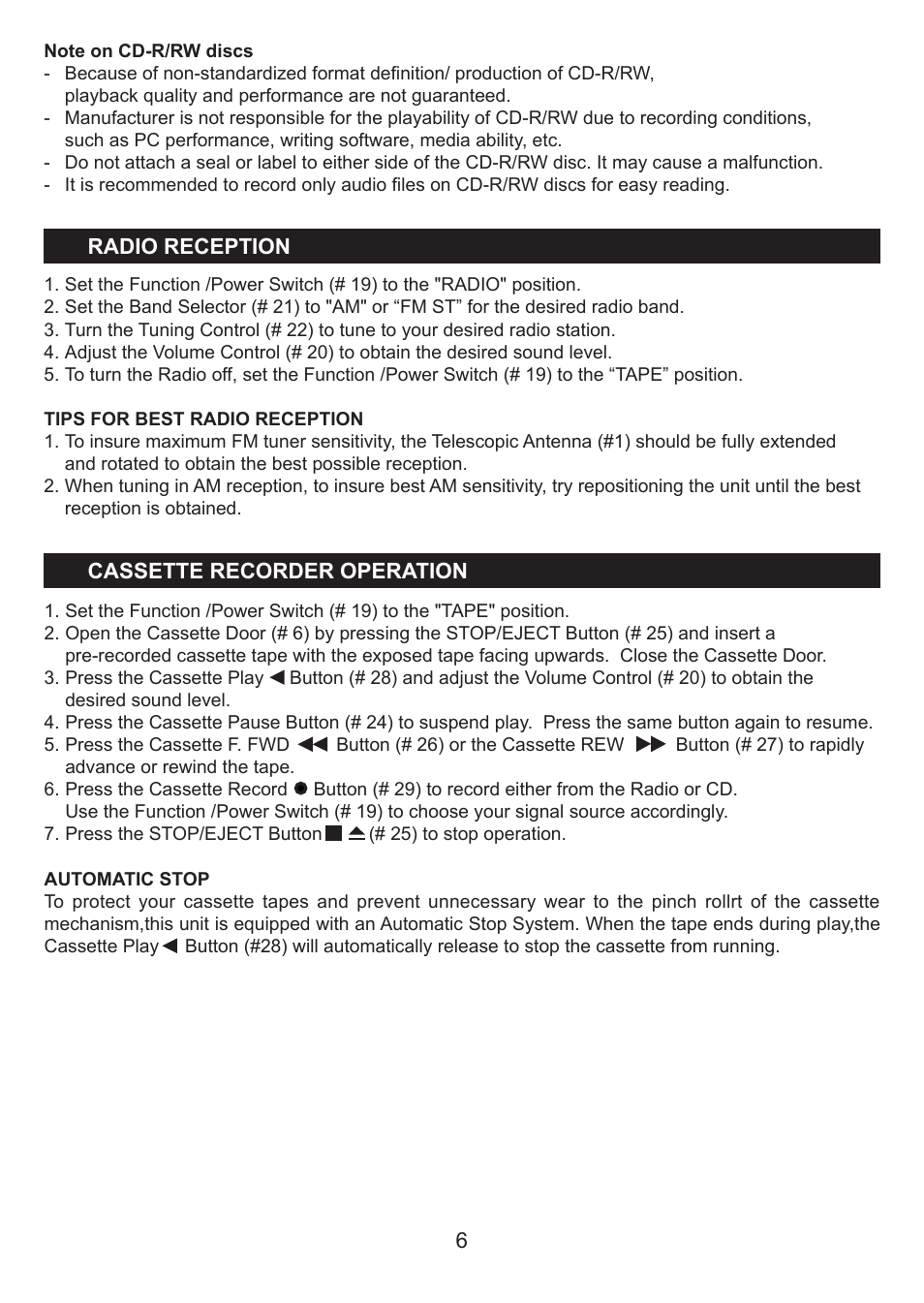 Jensen Hello Kitty KT2028A User Manual | Page 7 / 10