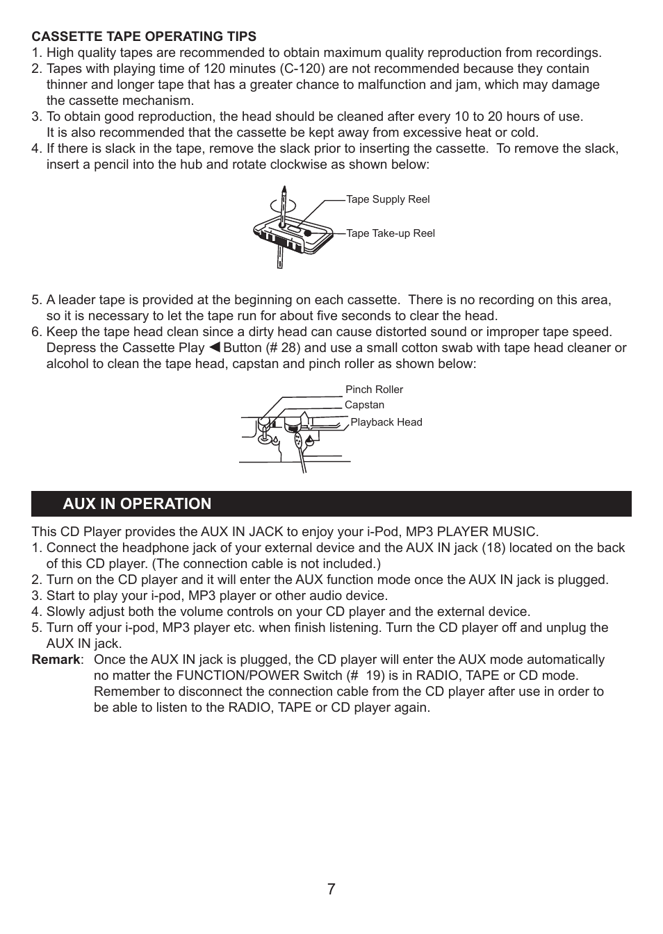 Jensen Hello Kitty KT2028A User Manual | Page 8 / 10