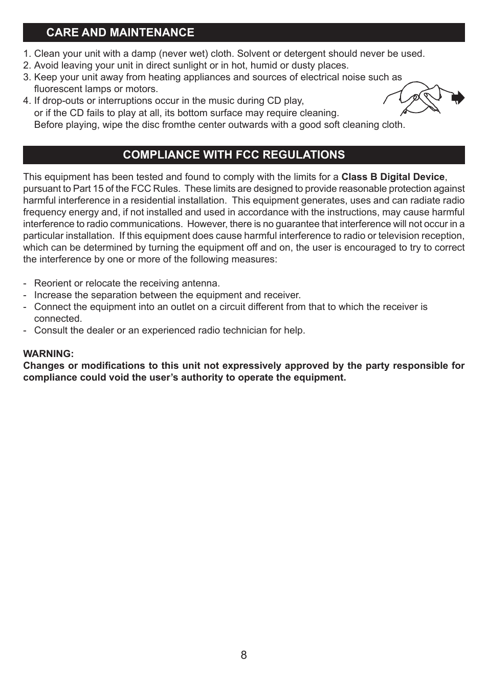 Jensen Hello Kitty KT2028A User Manual | Page 9 / 10
