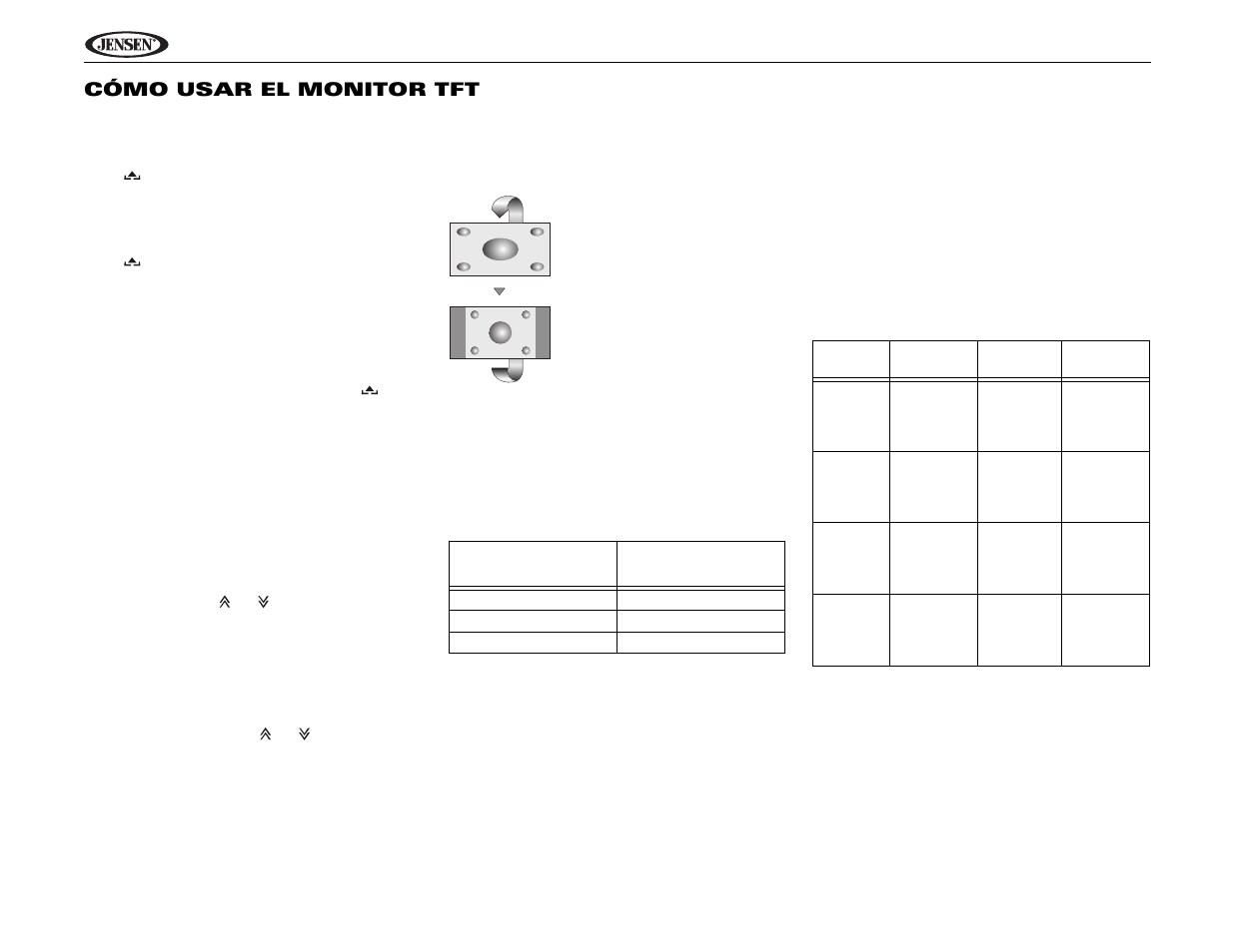 Uv10 cómo usar el monitor tft | Jensen Phase Linear UV10 User Manual | Page 36 / 90