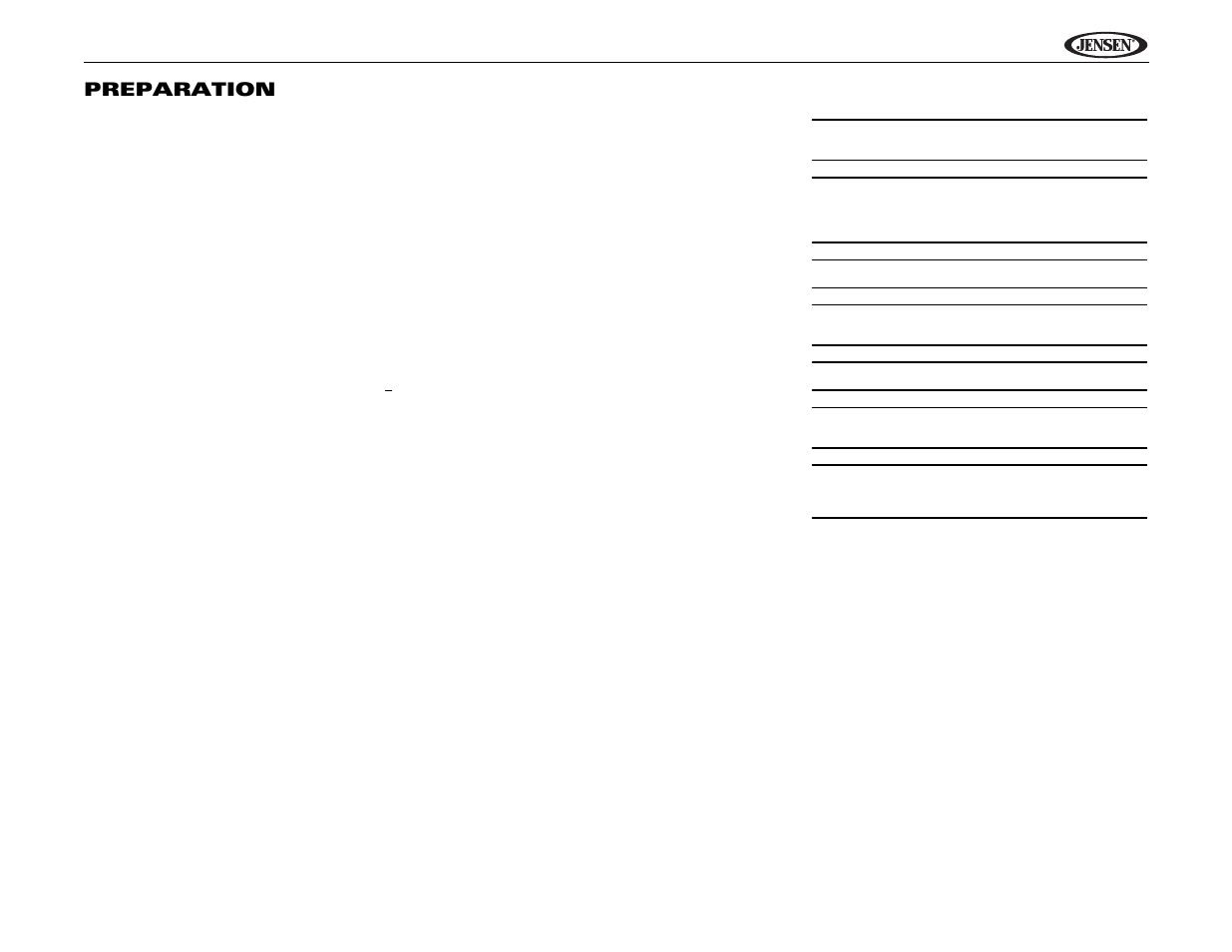 Uv10 preparation | Jensen Phase Linear UV10 User Manual | Page 5 / 90