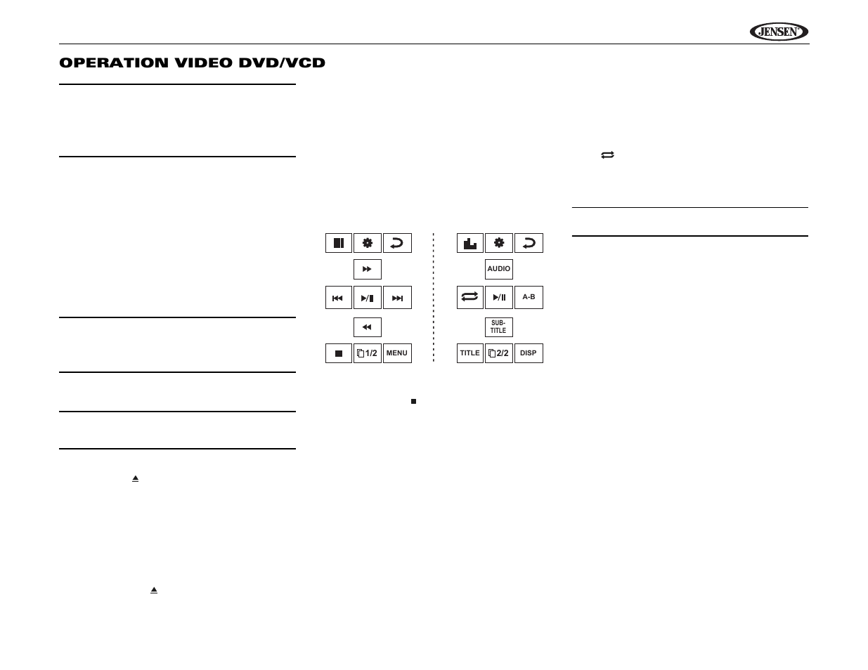 Uv10 operation video dvd/vcd | Jensen Phase Linear UV10 User Manual | Page 71 / 90