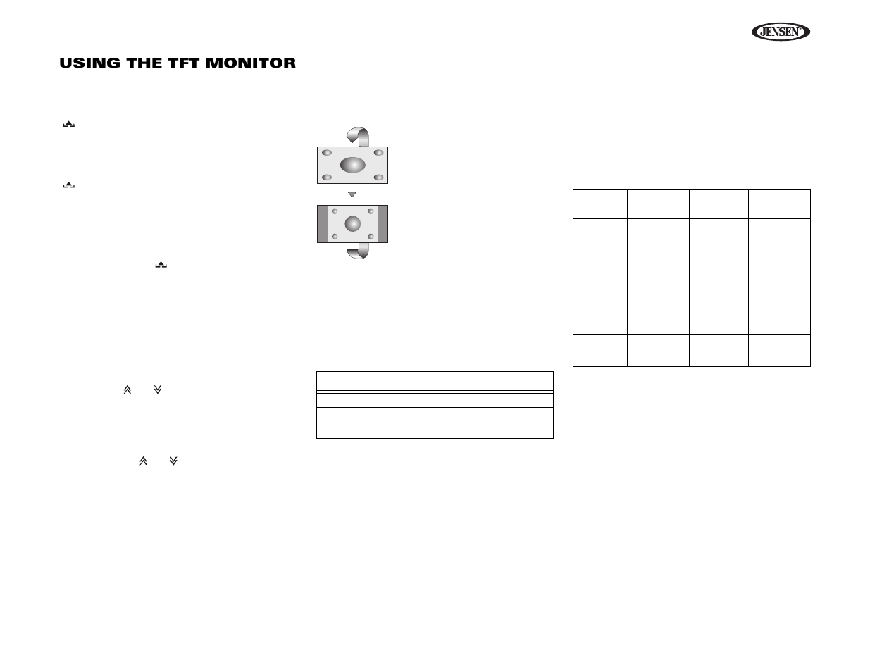 Uv10 using the tft monitor | Jensen Phase Linear UV10 User Manual | Page 9 / 90
