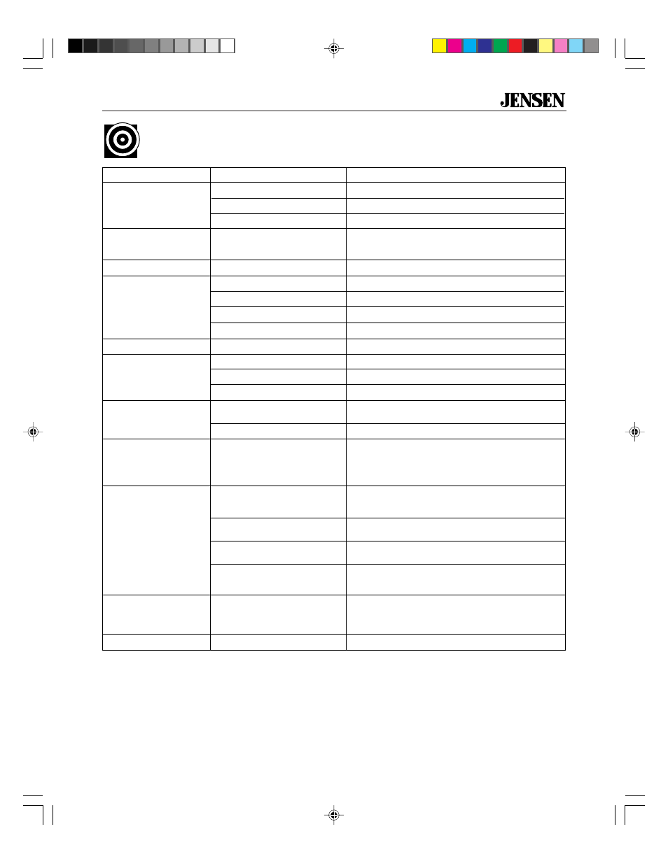 Troubleshooting, Xa4150 | Jensen XA4150 User Manual | Page 11 / 12