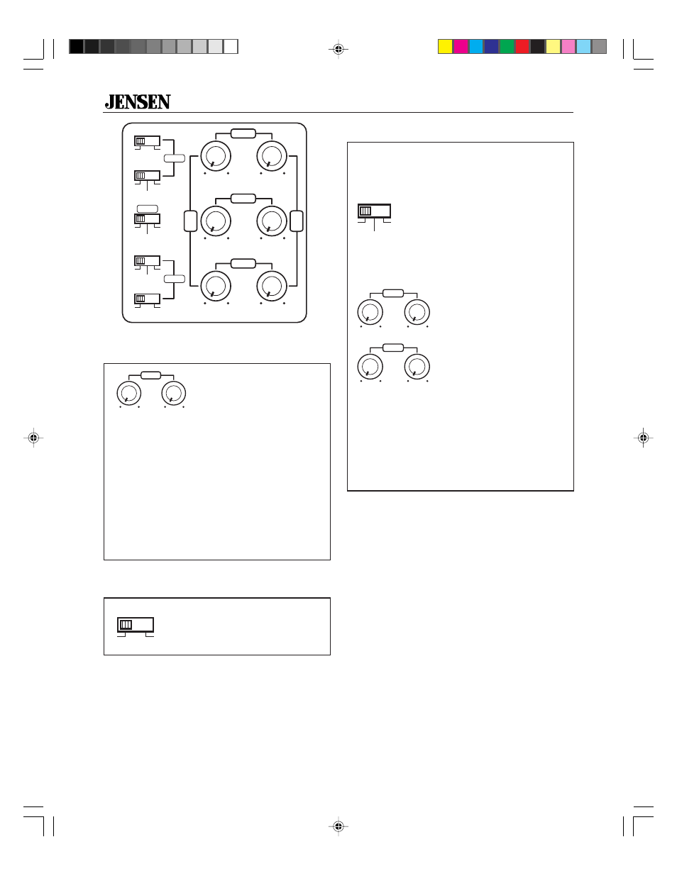 Crossover, Bass boost, Input level control | Xa4150 | Jensen XA4150 User Manual | Page 6 / 12