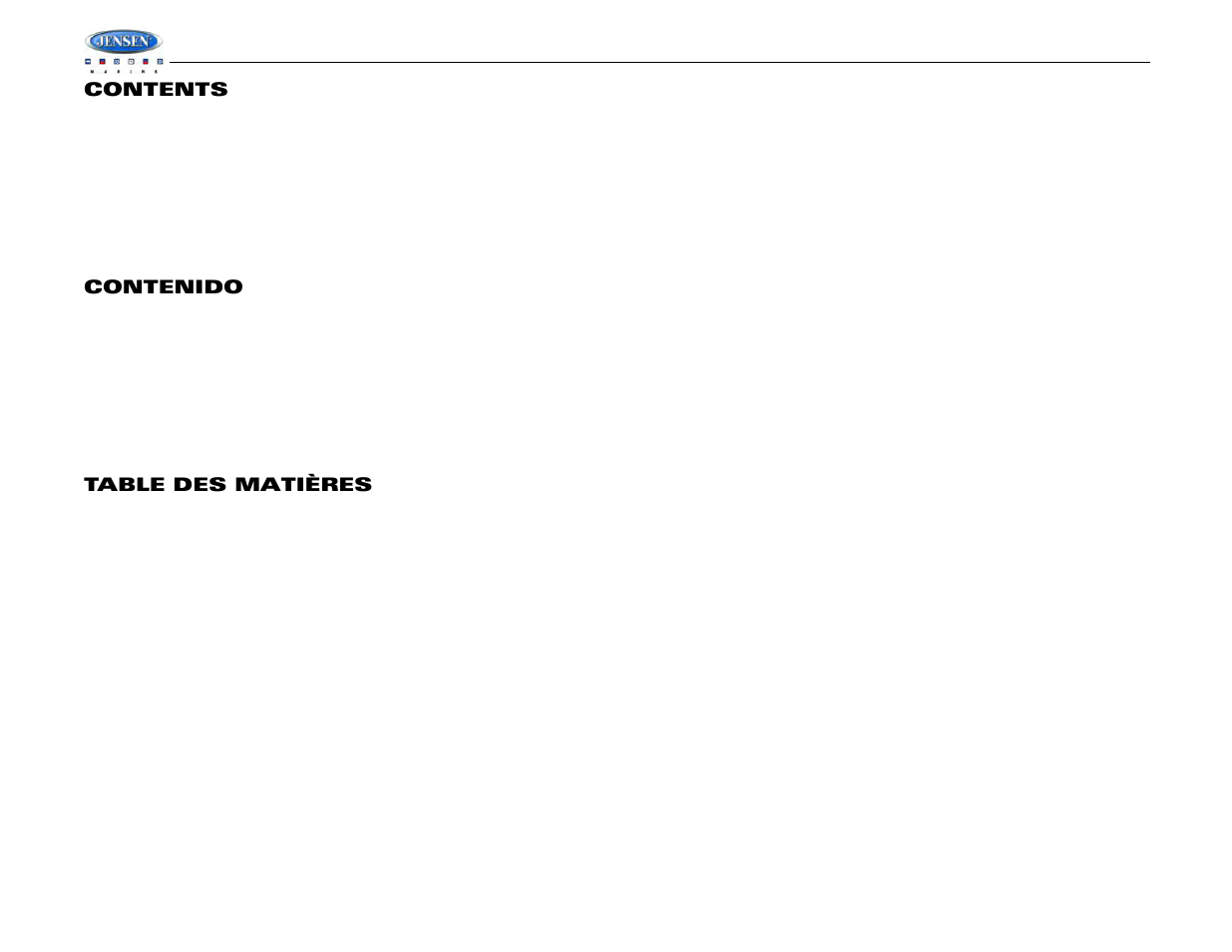 Jensen MSR2007 User Manual | Page 2 / 34