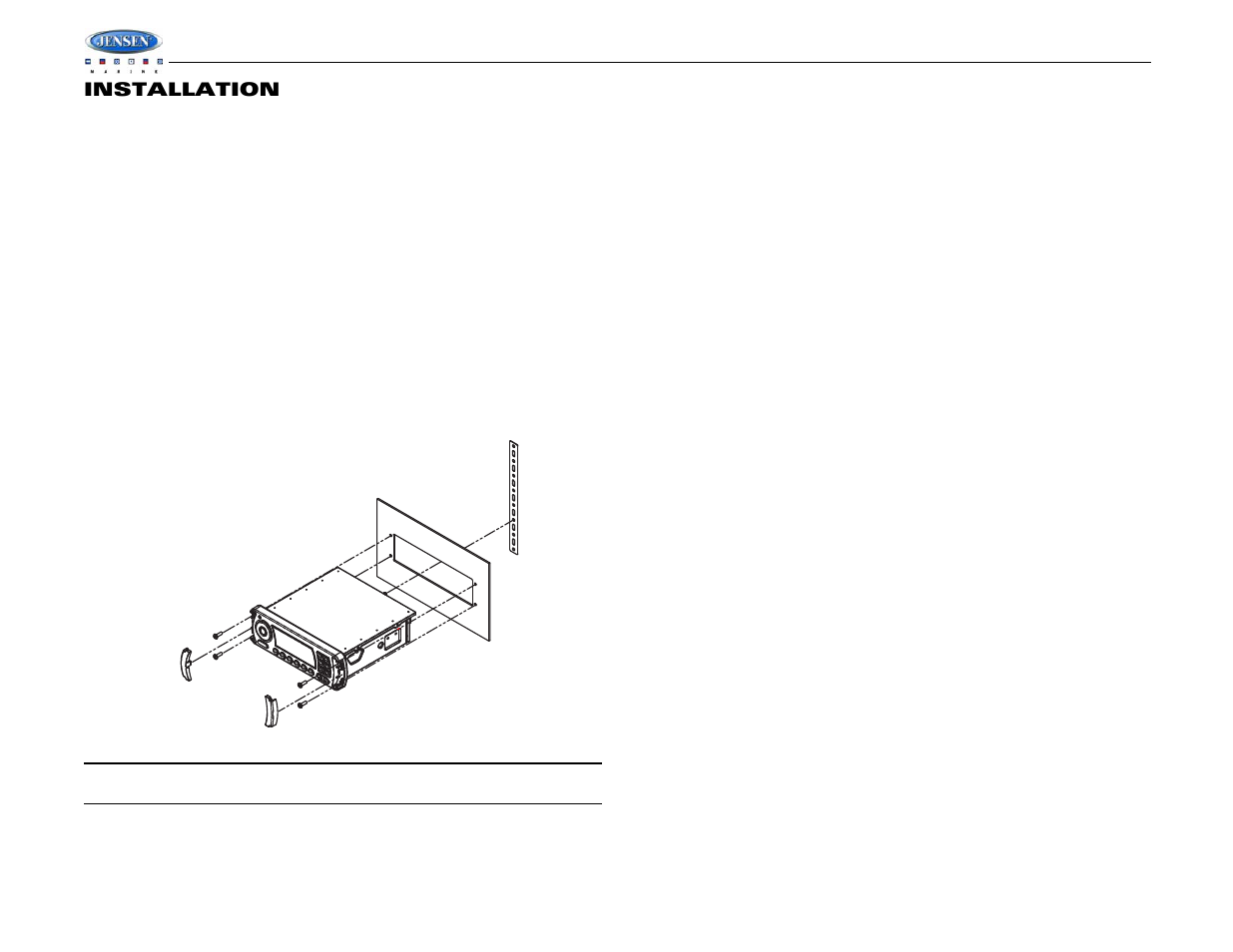 Wms190, Installation | Jensen WMS190 User Manual | Page 24 / 32