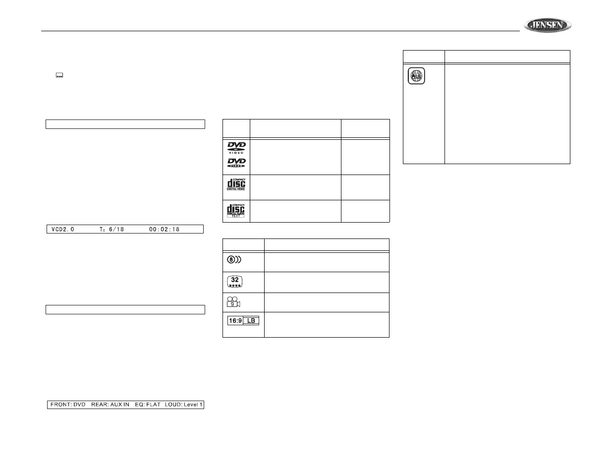 Vm9510ts | Jensen VM9510TS User Manual | Page 21 / 82