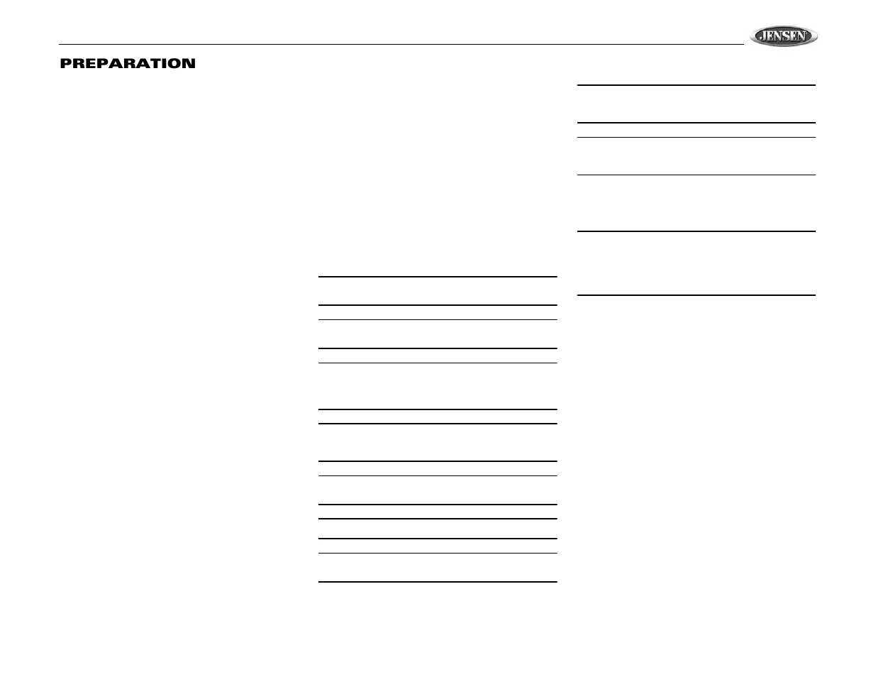 Vm9510ts, Preparation | Jensen VM9510TS User Manual | Page 5 / 82