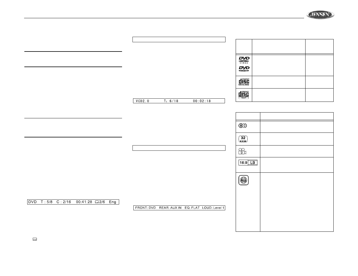 Vm9510ts | Jensen VM9510TS User Manual | Page 73 / 82