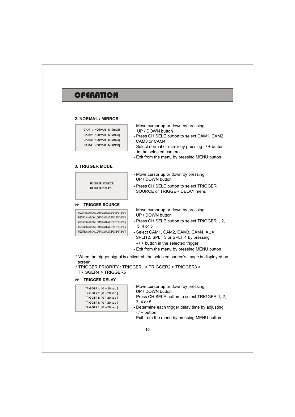 쪽 10, Operation | Jensen Voyager CSW5007Q User Manual | Page 10 / 14