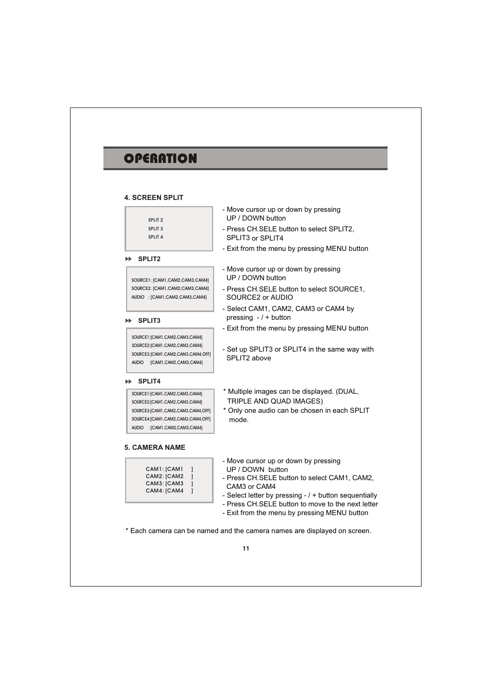 쪽 11, Operation | Jensen Voyager CSW5007Q User Manual | Page 11 / 14