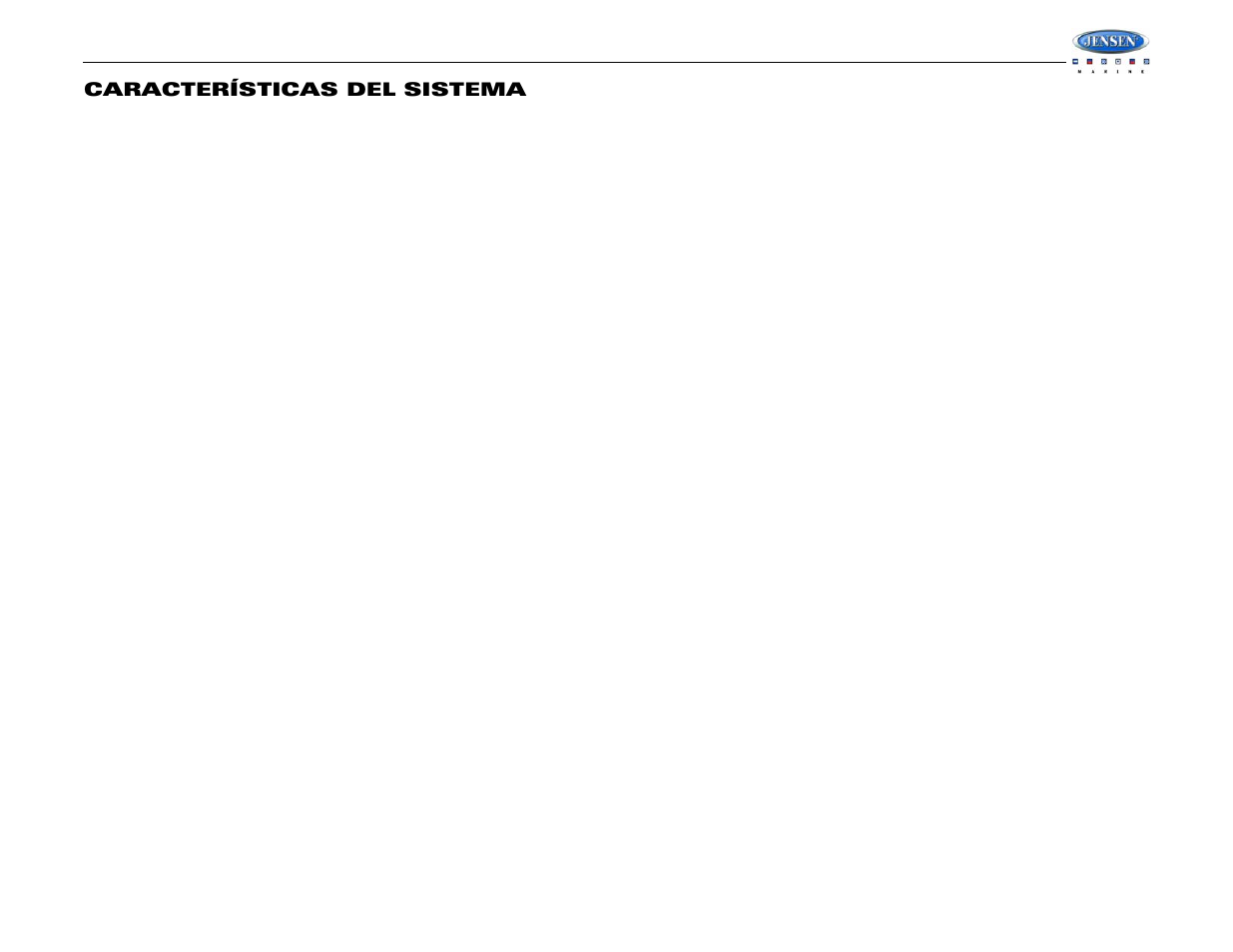 Msr7007, Características del sistema | Jensen WATERPROOF AM/FM/RBDS/WB/CDP/SIRIUS/IPOD READY MSR7007 User Manual | Page 17 / 44