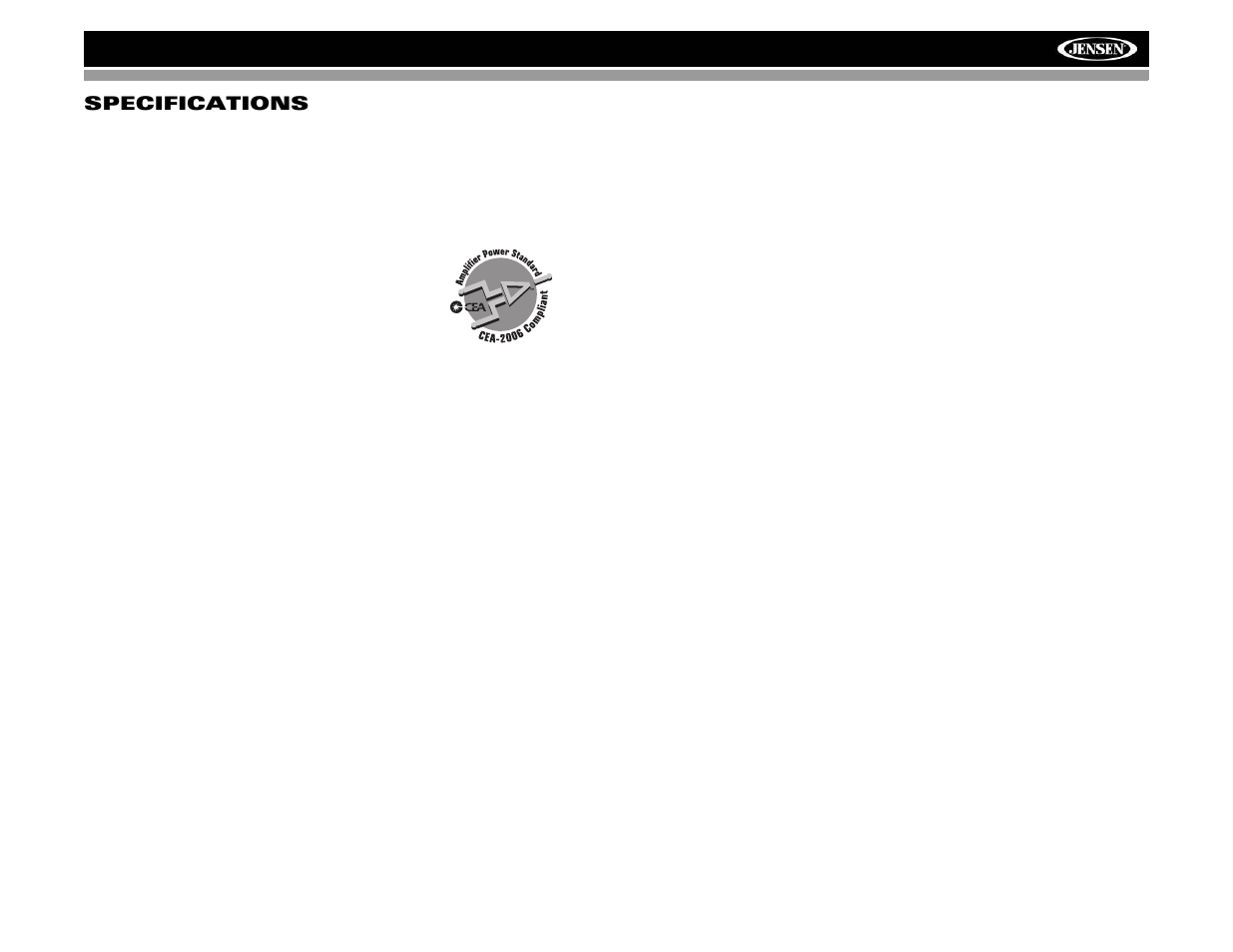 Vm9022 specifications | Jensen VM9022 User Manual | Page 119 / 124