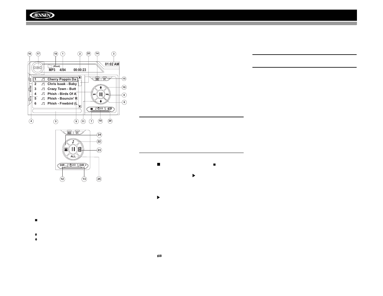 Vm9022 | Jensen VM9022 User Manual | Page 34 / 124