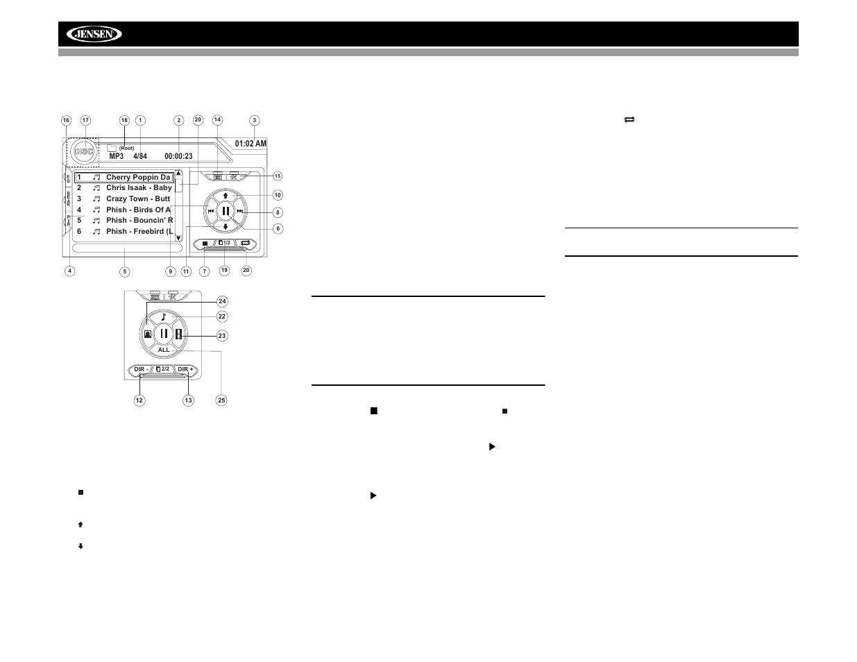 Vm9022 | Jensen VM9022 User Manual | Page 72 / 124
