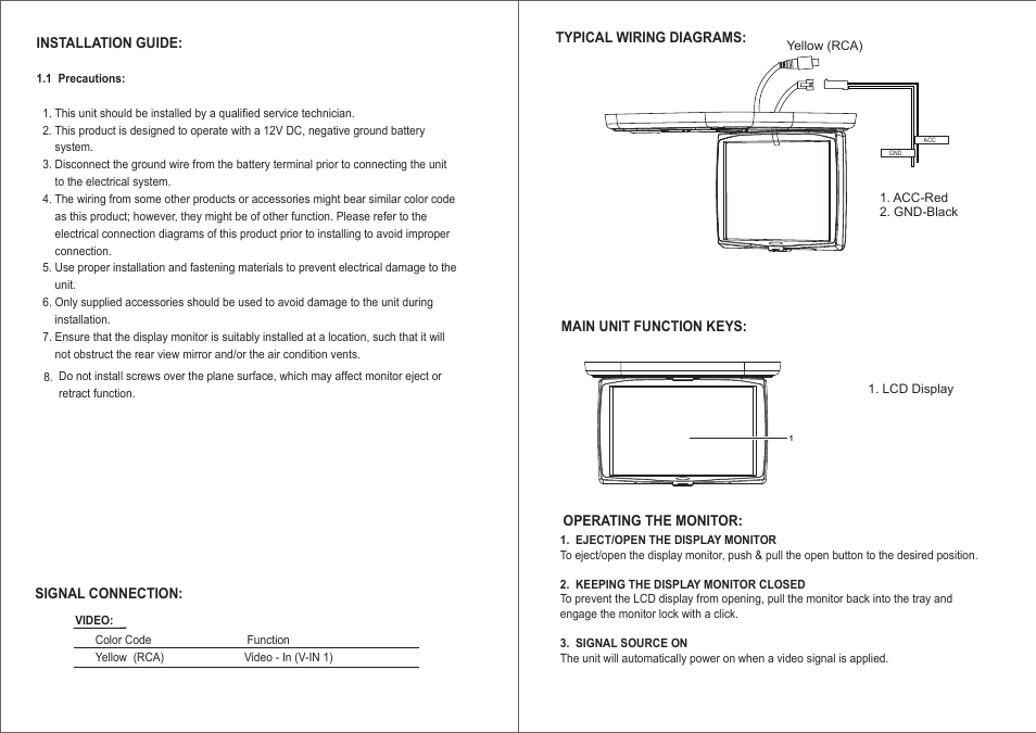 Jensen OVERHEAD 15" JE1569FDM User Manual | Page 3 / 4