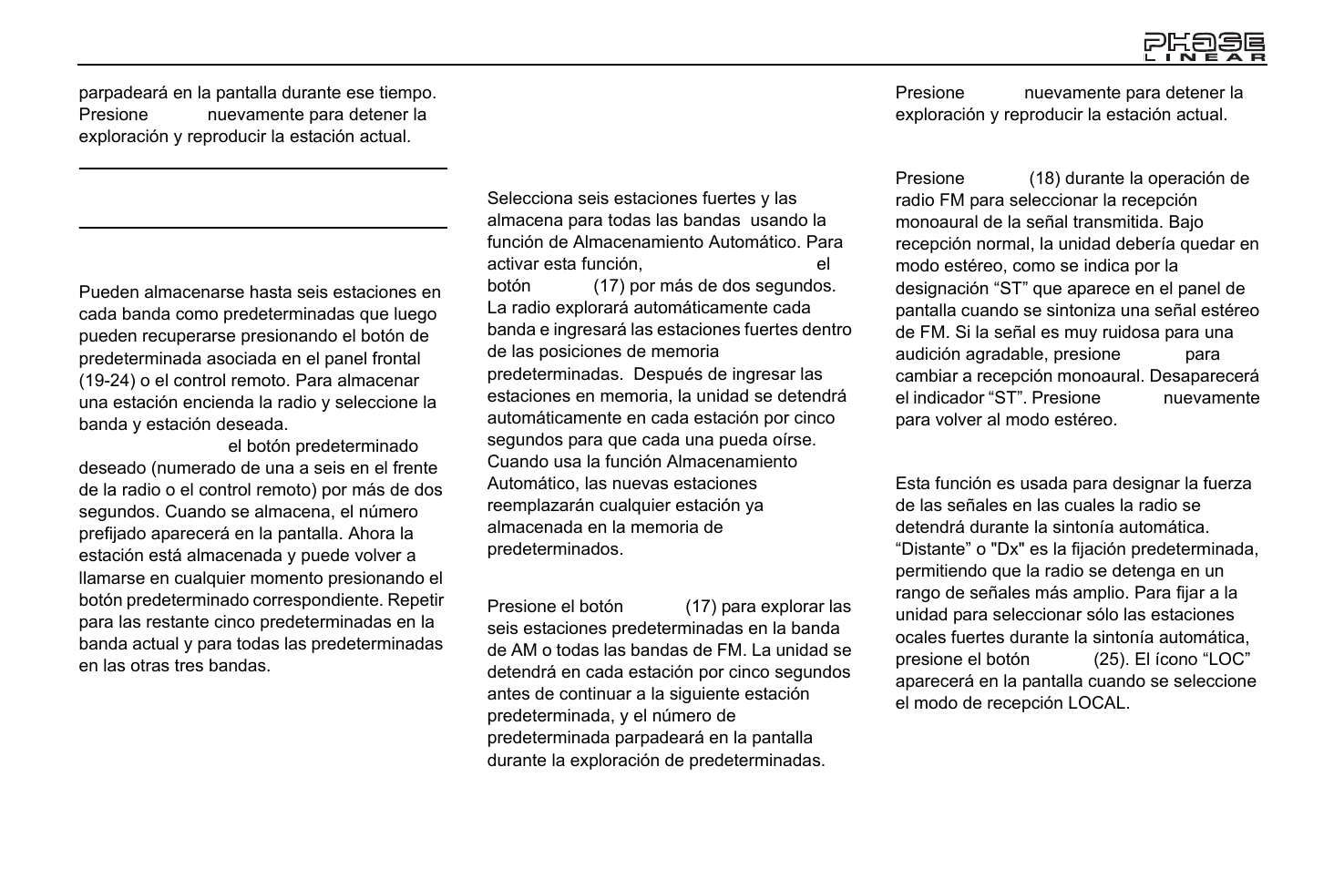 Jensen Phase Linear CD1213 User Manual | Page 21 / 46