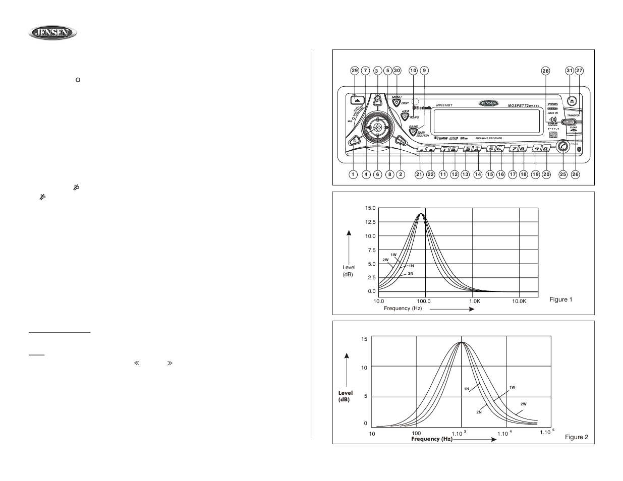 Mp8610bt, Operation | Jensen MP8610BT User Manual | Page 14 / 61