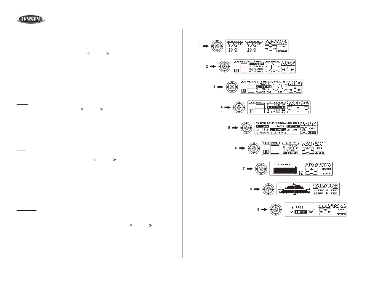 Jensen MP8610BT User Manual | Page 16 / 61