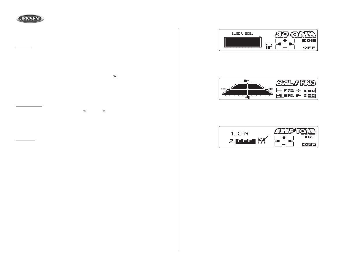 Jensen MP8610BT User Manual | Page 18 / 61