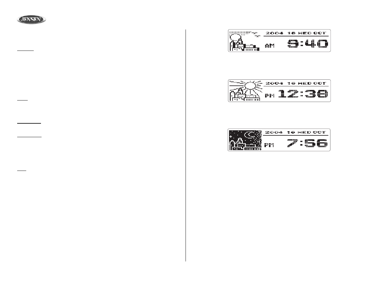 Mp8610bt, Operation (continued) | Jensen MP8610BT User Manual | Page 26 / 61