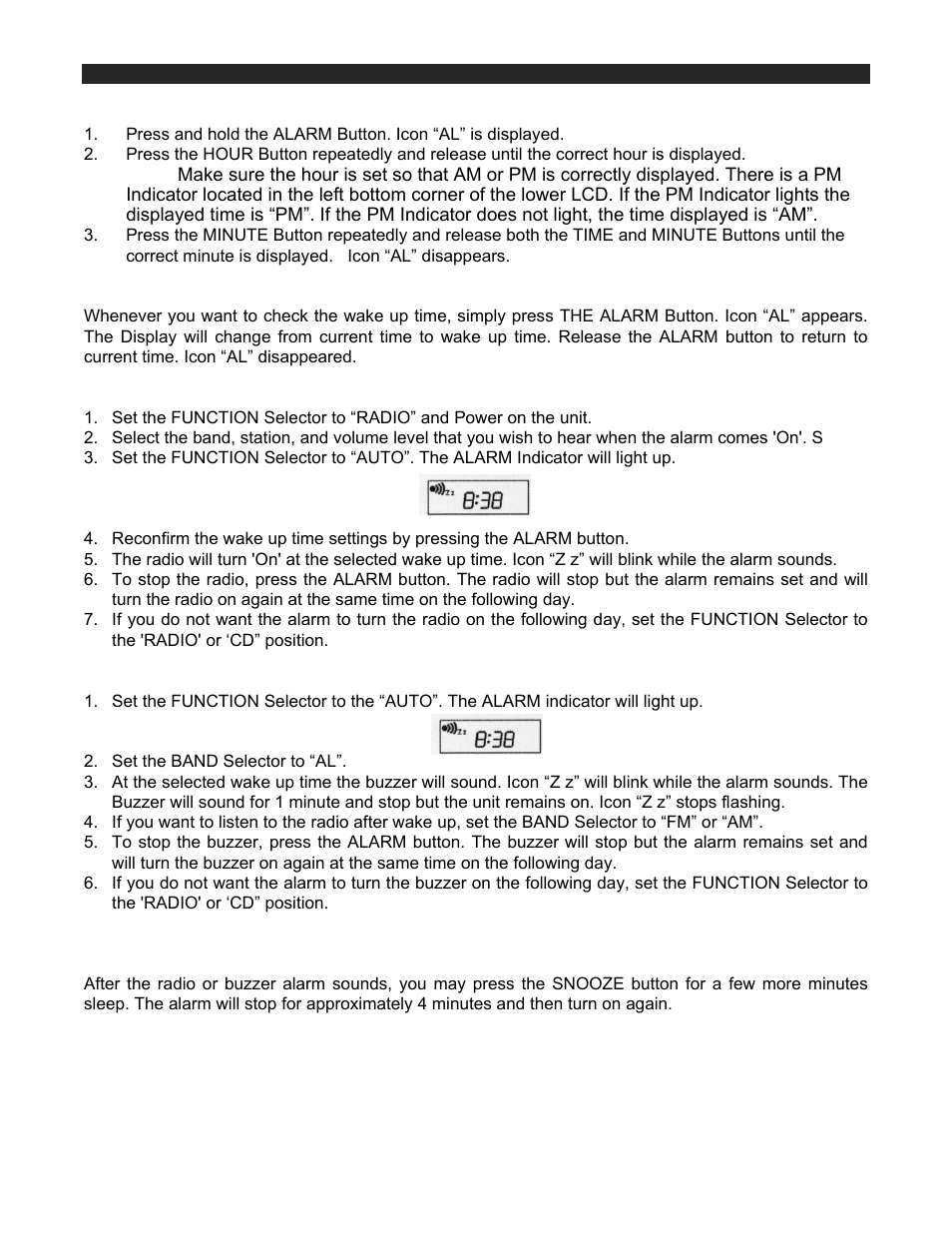 Jensen JCR-540 User Manual | Page 8 / 10