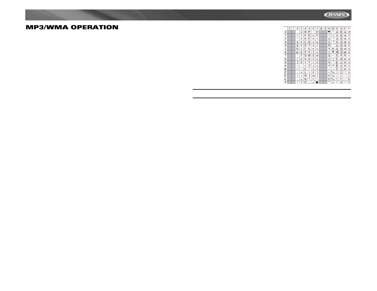 Mp6211, Mp3/wma operation | Jensen MP6211 User Manual | Page 15 / 52