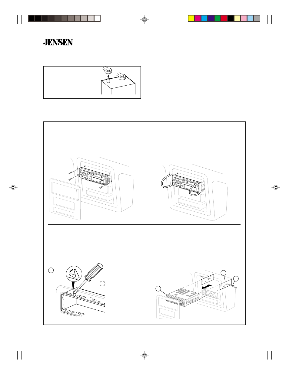 Disconnect battery, Remove old radio, Cr560x | Jensen CR560X User Manual | Page 4 / 12