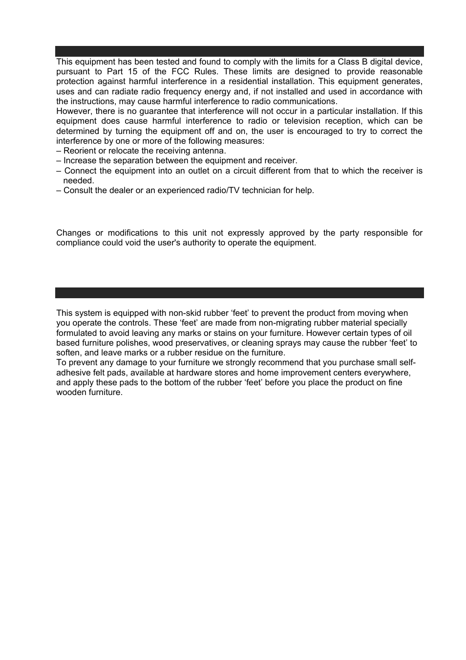 Warning | Jensen CD-540 User Manual | Page 6 / 13