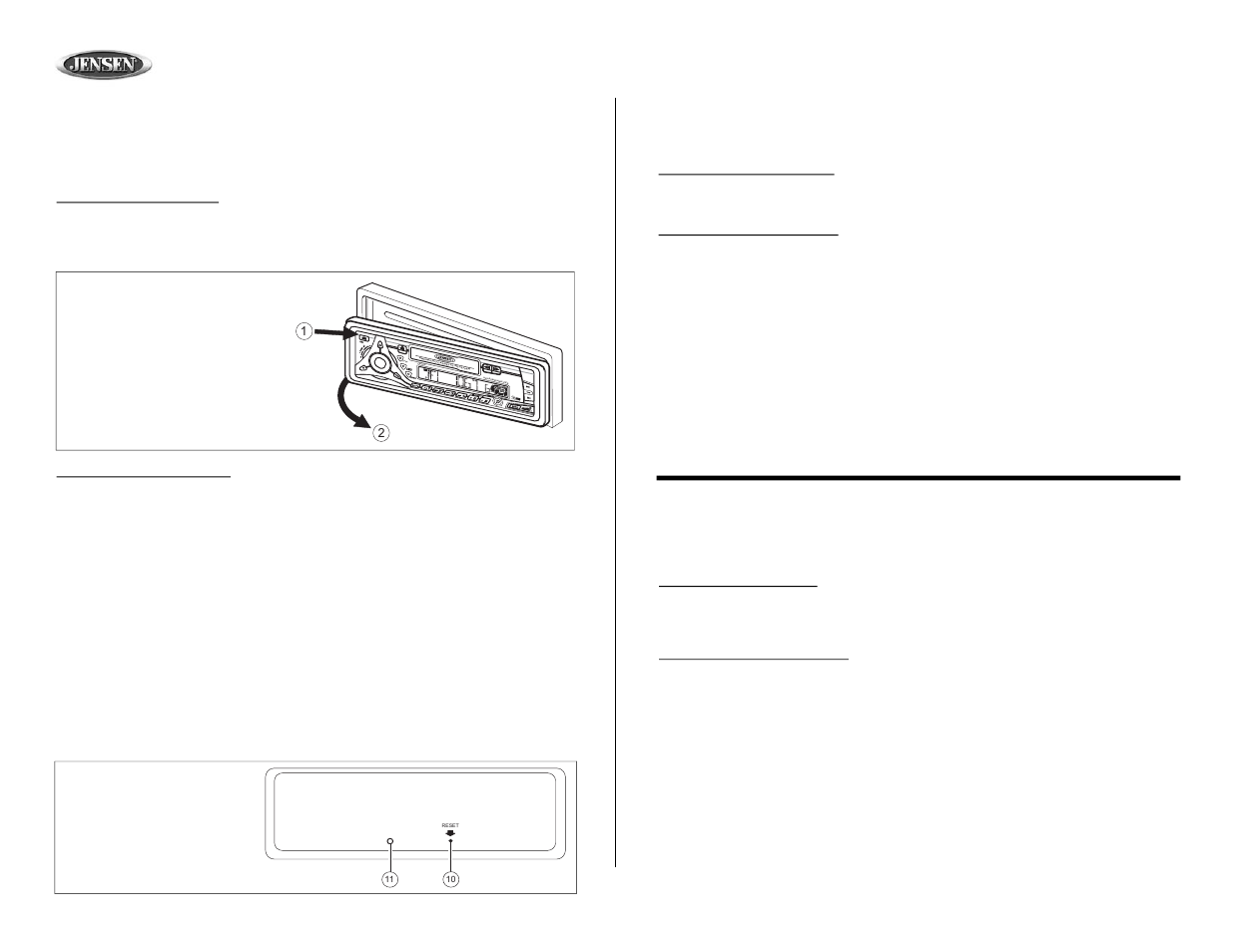 Cr1610, Operación (continuado), Opération (continué) | Jensen CR1610 User Manual | Page 12 / 22