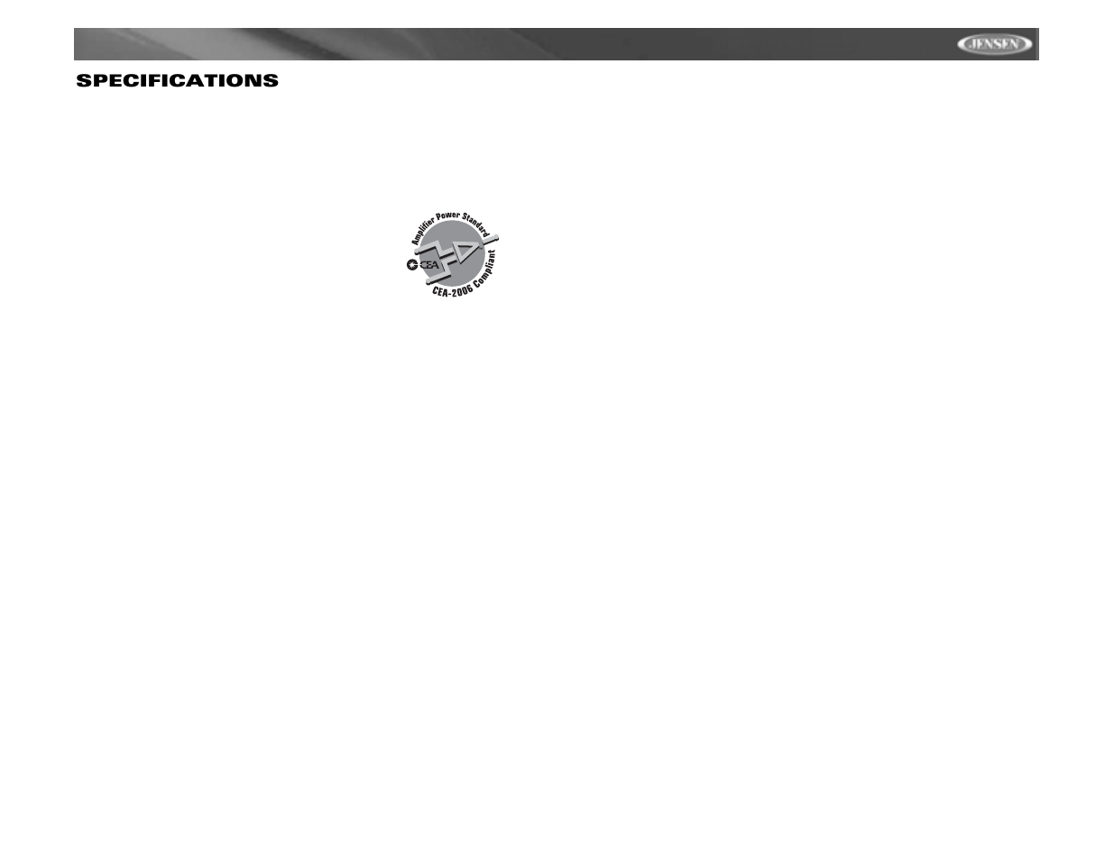Vm9312 specifications | Jensen VM9312 User Manual | Page 33 / 36