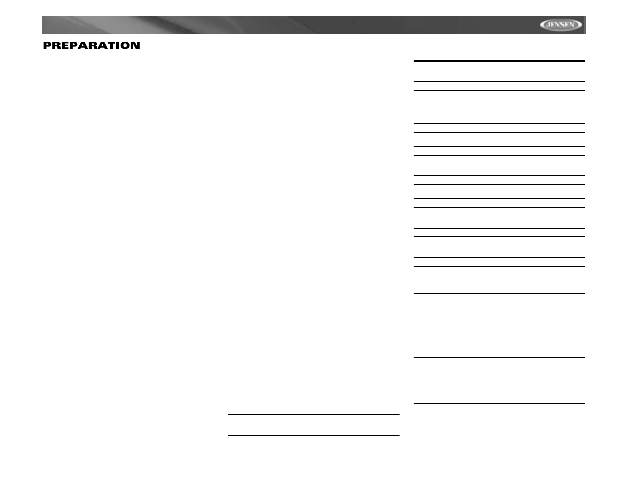 Vm9312 preparation | Jensen VM9312 User Manual | Page 5 / 36
