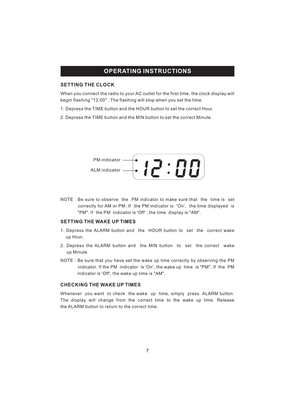 Operating instructions | Jensen KT2056 User Manual | Page 8 / 13