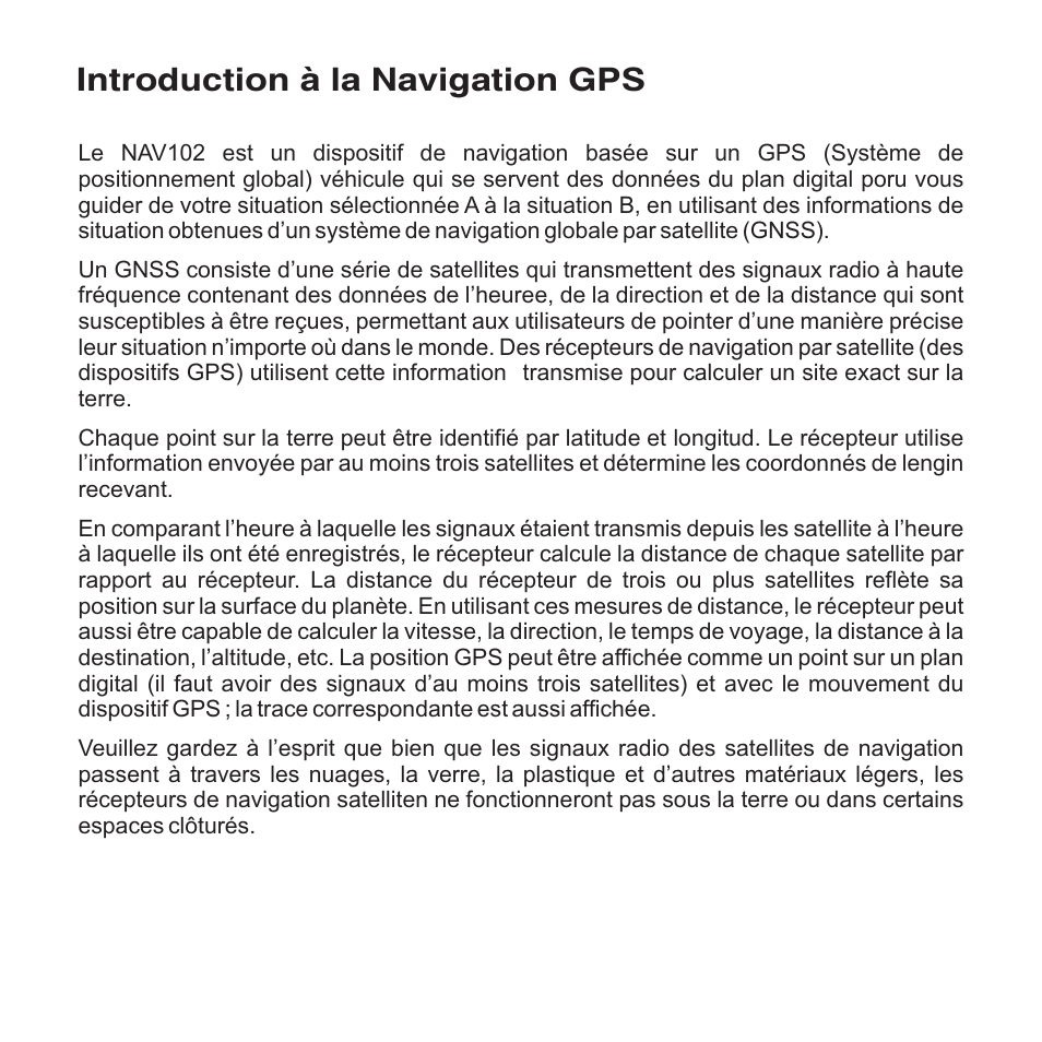 Introduction à la navigation gps | Jensen NAV102 User Manual | Page 39 / 54