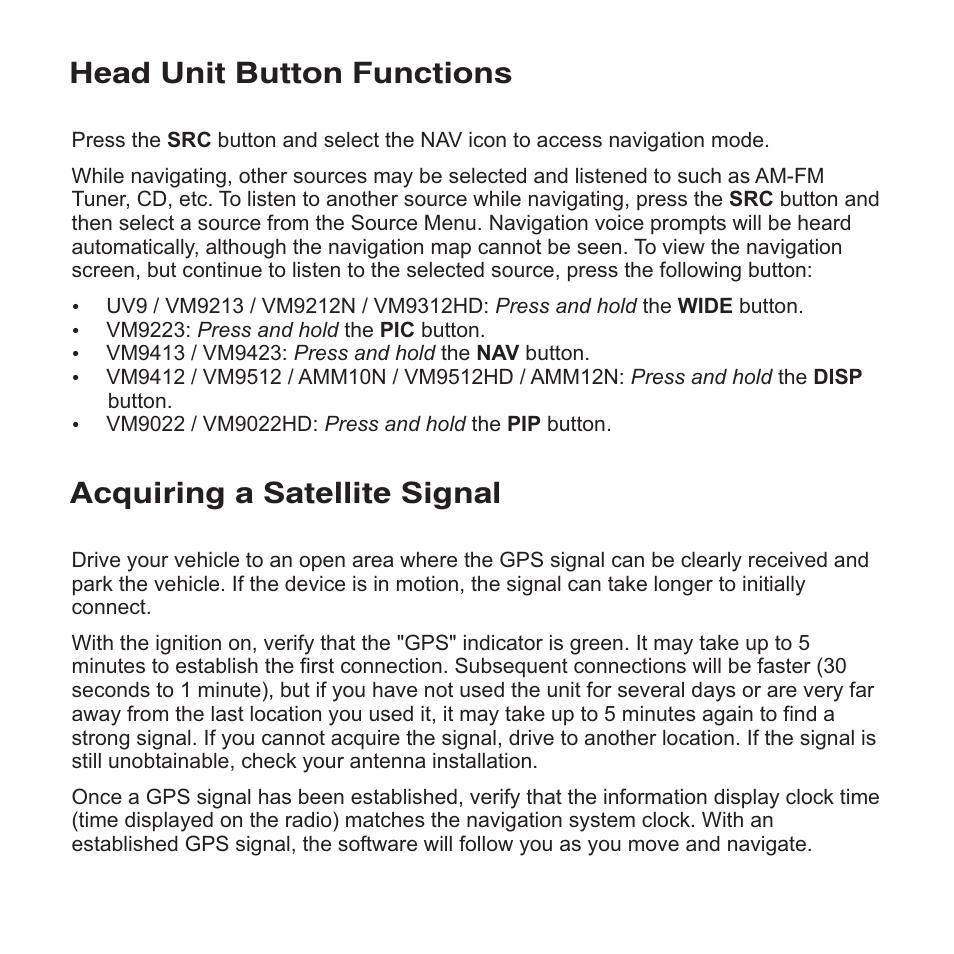 Jensen NAV102 User Manual | Page 7 / 54