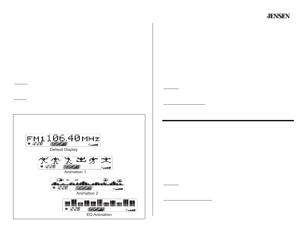 Cd3610, Basic operation (continued), Operación básica (continuado) | Opération de base (continué) | Jensen CD3610 User Manual | Page 9 / 21