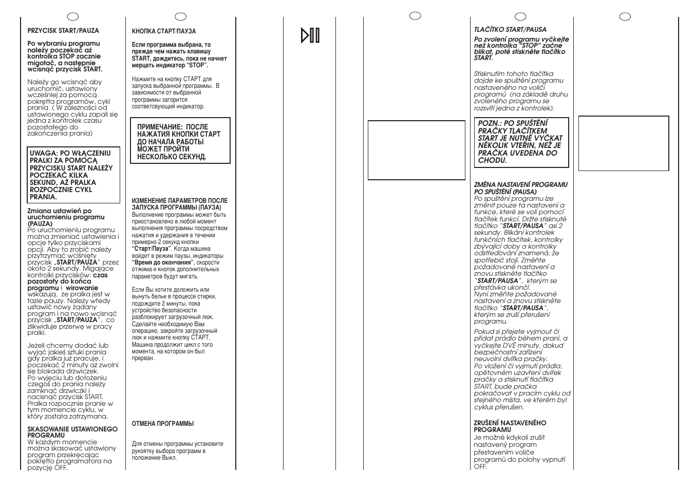 Candy CM2 106 User Manual | Page 14 / 41