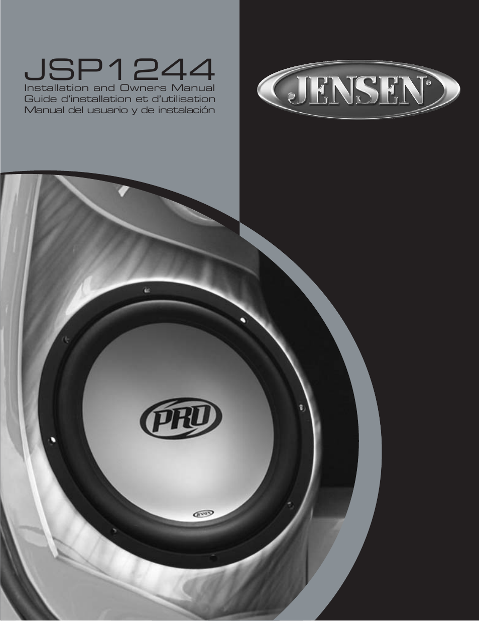 Jensen JSP1244 User Manual | 4 pages