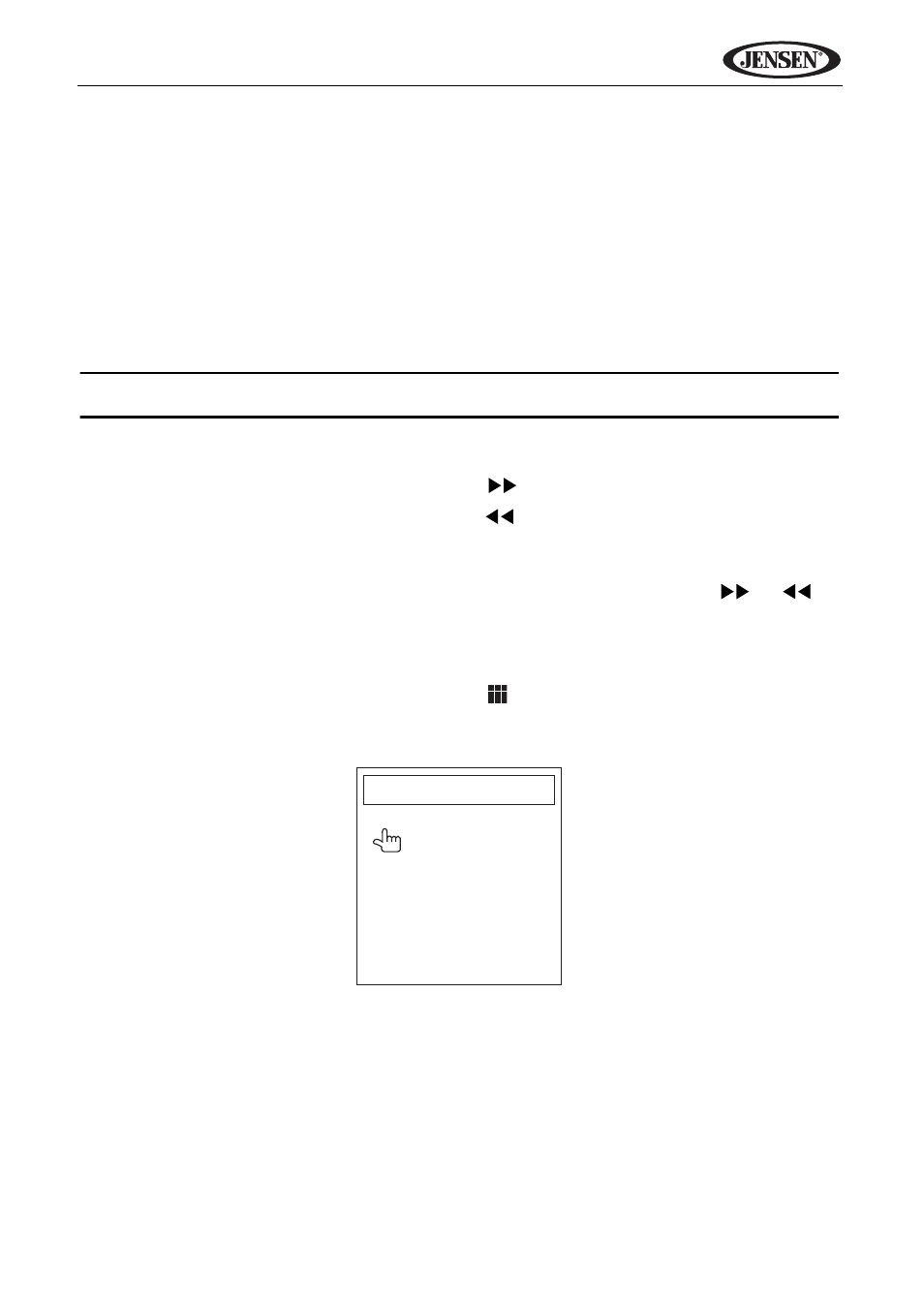 Vm9114 switching to radio tuner source, Selecting fm/am band, Seek tuning | Manual tuning, Direct tuning | Jensen VM9114 User Manual | Page 21 / 45