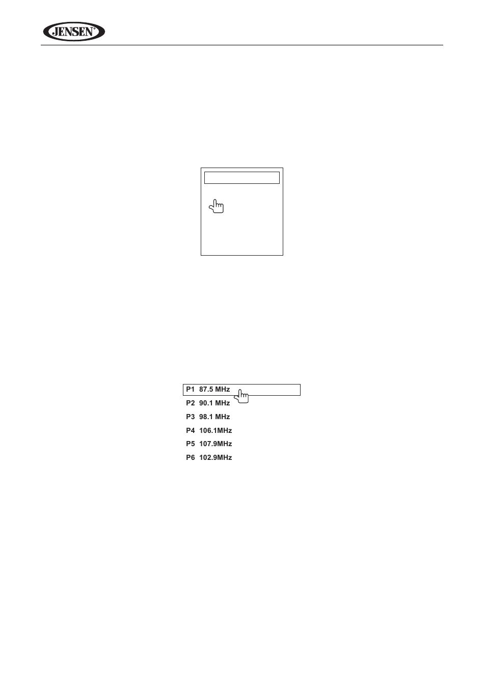Vm9114 using preset stations, Auto store/preview scan (as/ps) | Jensen VM9114 User Manual | Page 22 / 45