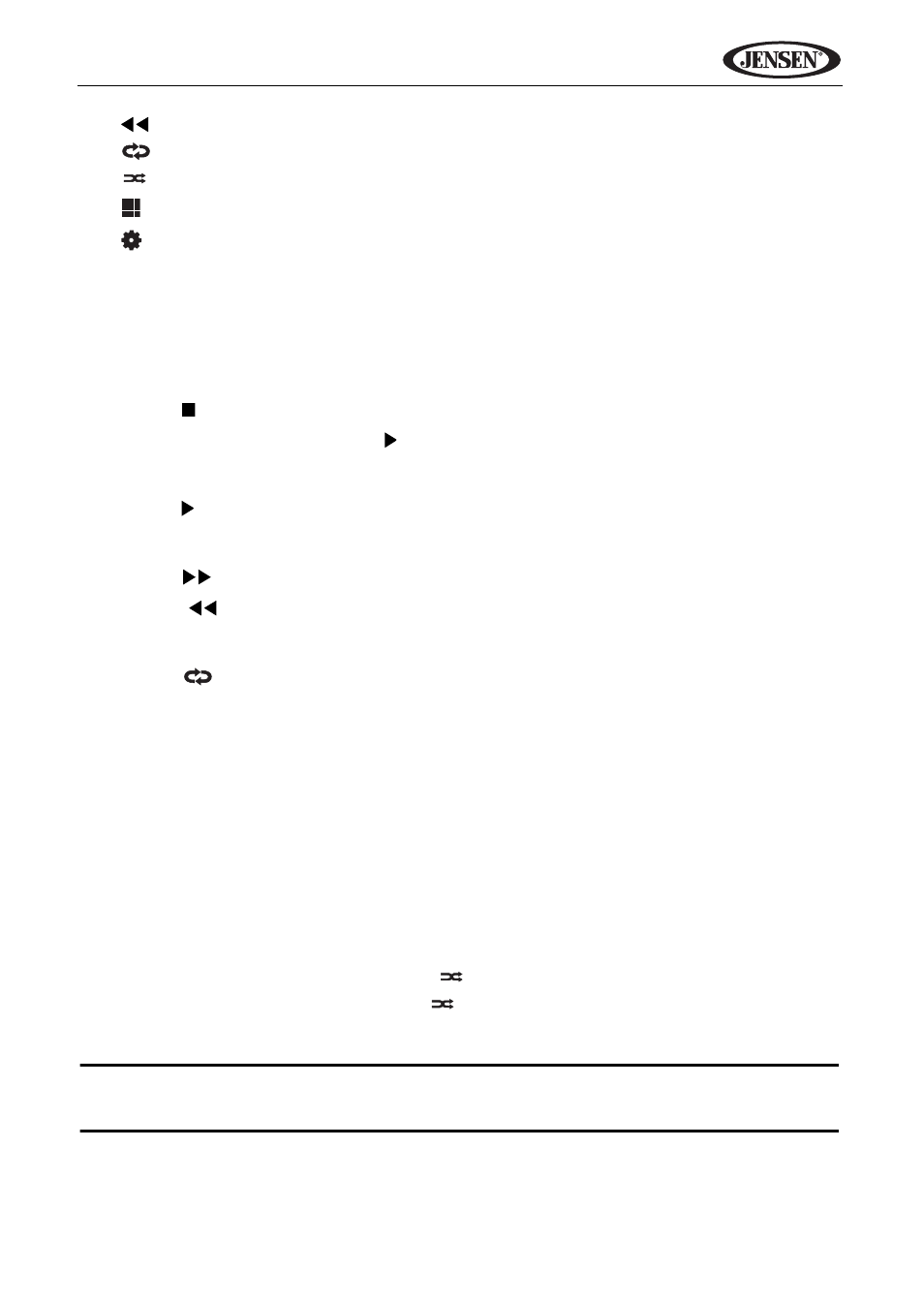 Vm9114, Controlling playback | Jensen VM9114 User Manual | Page 31 / 45