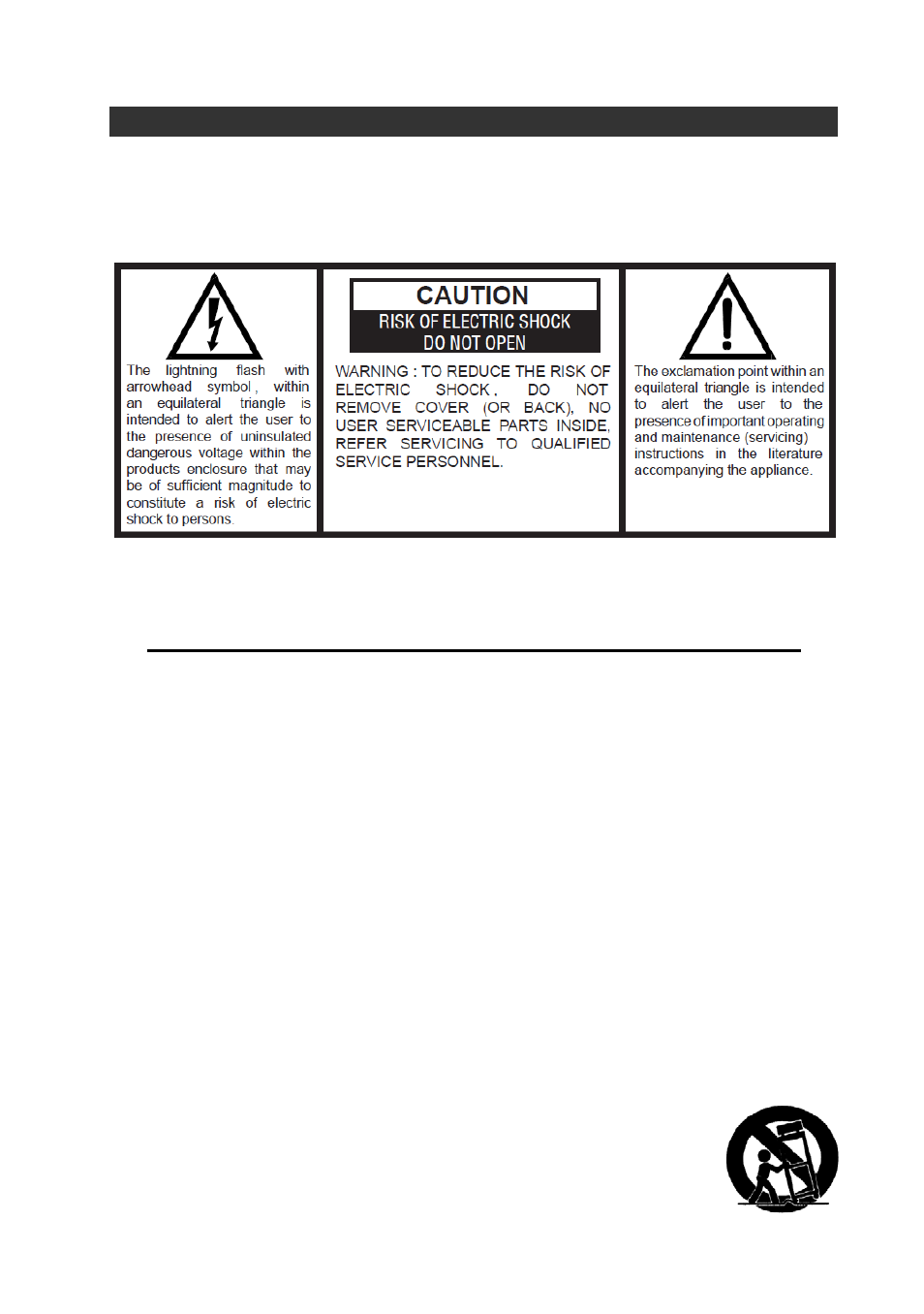 Important safety instructions, Warning | Jensen JCR-260 User Manual | Page 3 / 13