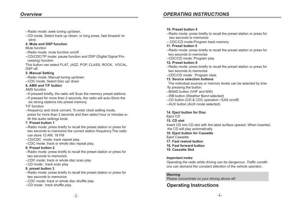 Jensen VR180 User Manual | Page 3 / 10