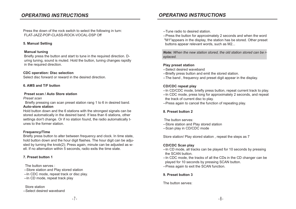 Jensen VR180 User Manual | Page 5 / 10