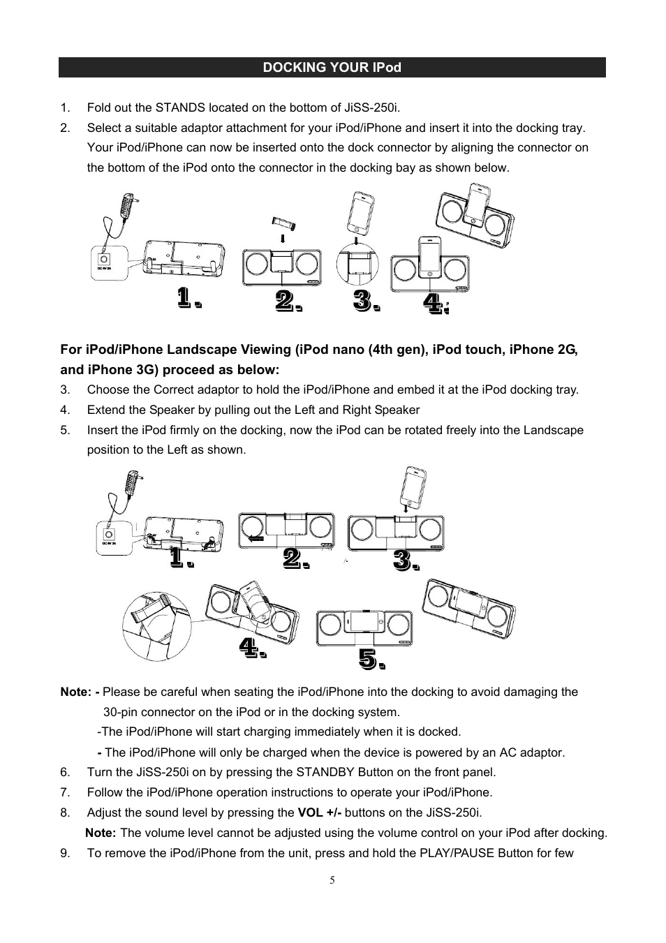 Jensen JiSS-250i User Manual | Page 6 / 8